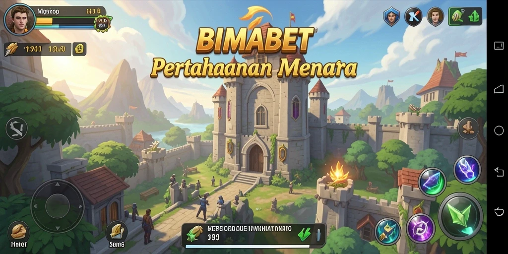 Tangkapan layar utama <strong>BIMABET</strong> menampilkan gameplay Tower Defense yang mendebarkan.