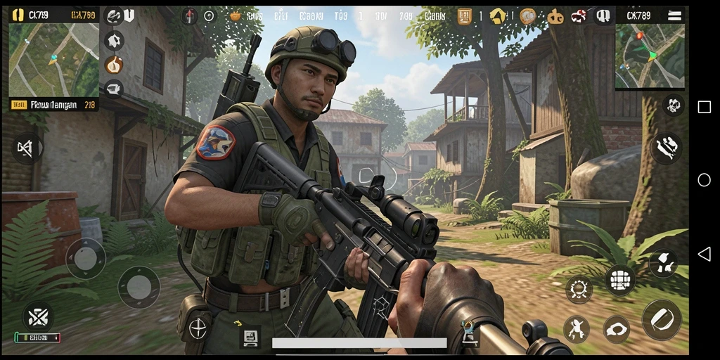 Screenshot CK789 menampilkan aksi seru gameplay TPS.