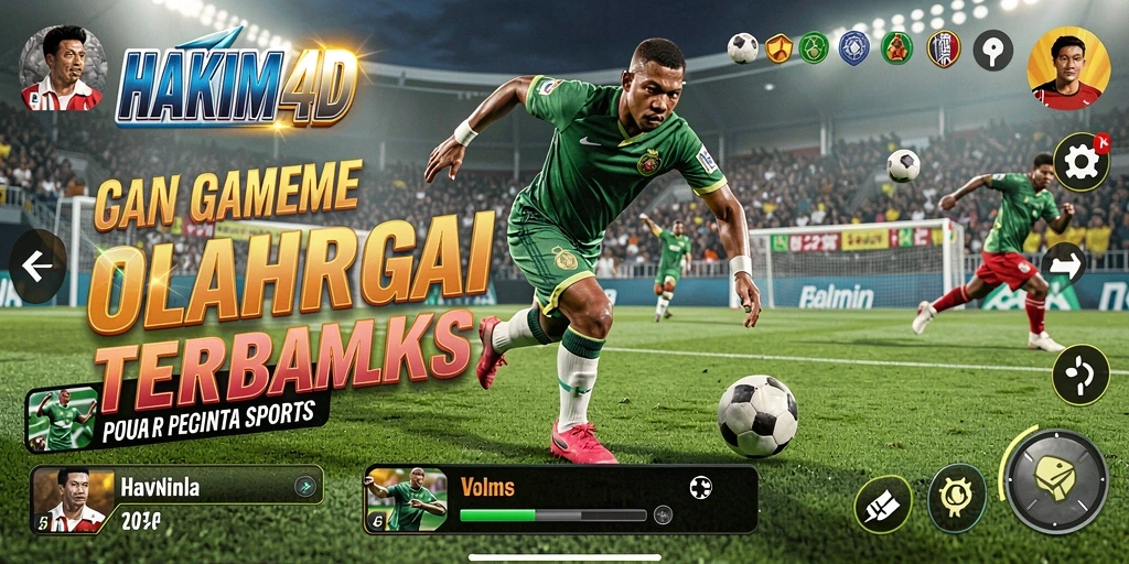 Tangkapan layar HAKIM4D menampilkan gameplay olahraga yang seru.