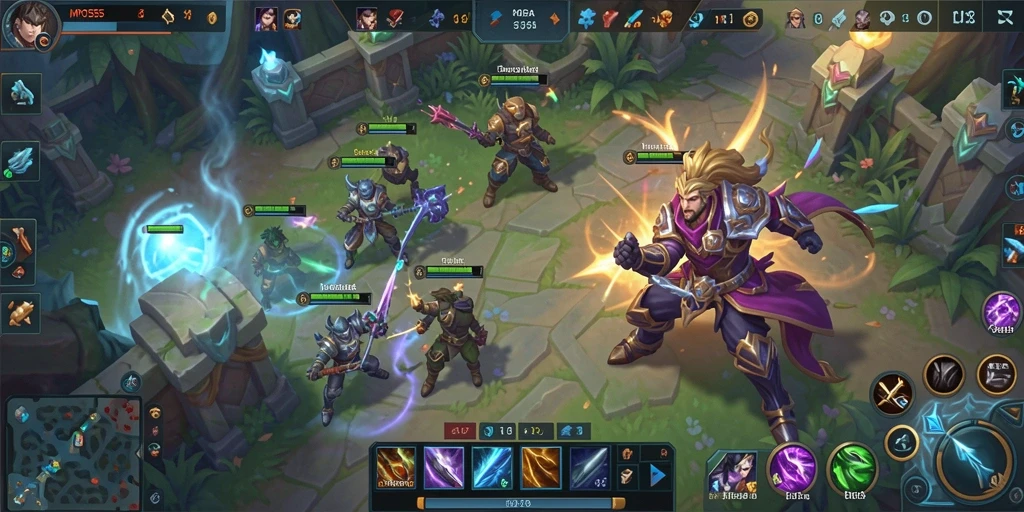 Gameplay MOBA seru dan interaktif MPO555.