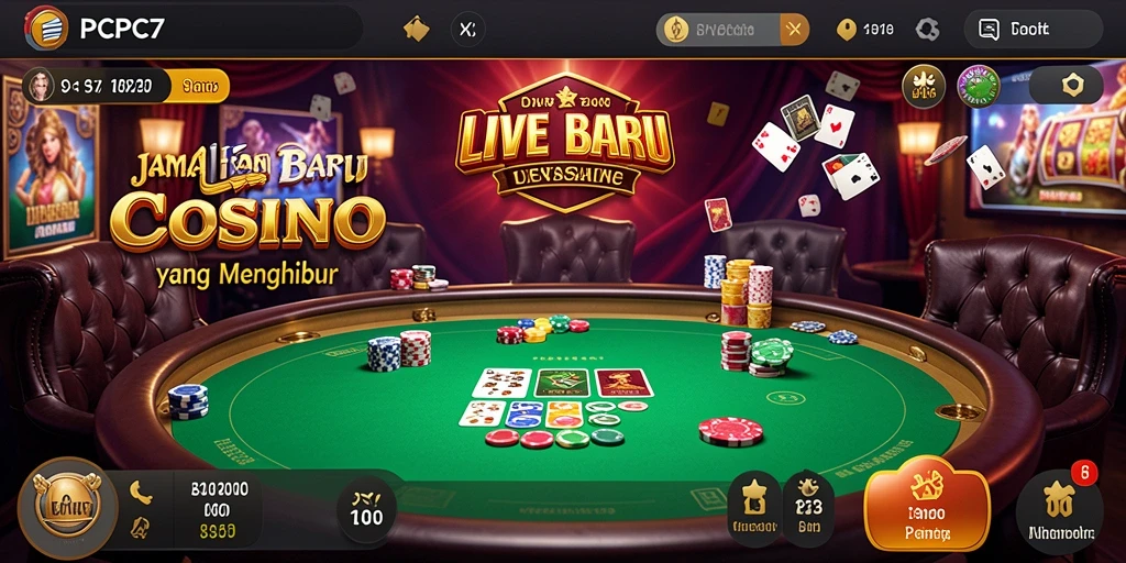 Gambaran gameplay PCPC7 Live Casino yang seru dan interaktif.