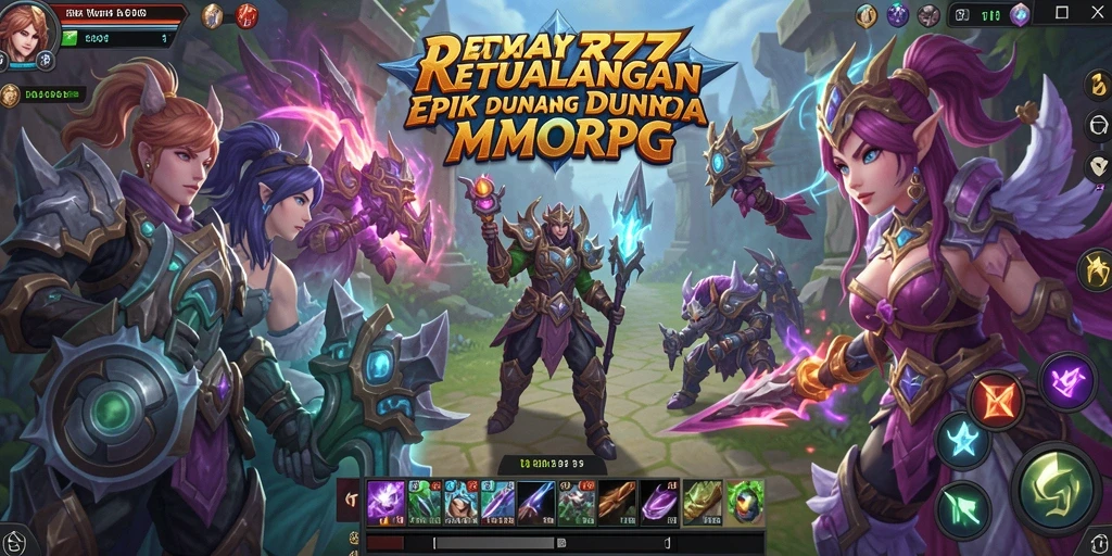 Tampilan gameplay menakjubkan dalam dunia MMORPG RR777.