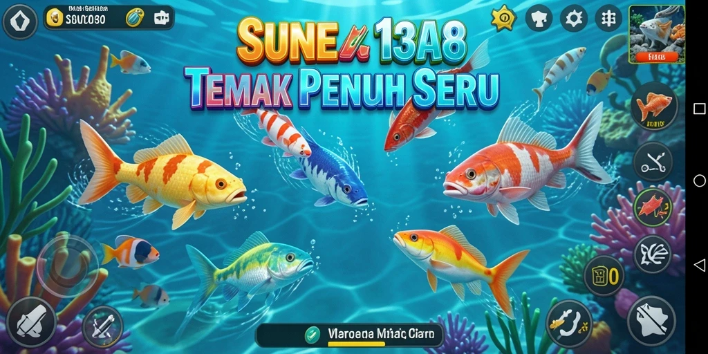 Tampilan seru dalam gameplay Tembak Ikan SUNEO138.