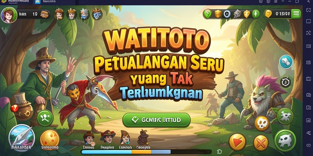 Tampilan gameplay WATITOTO yang menegangkan di dunia petualangan.