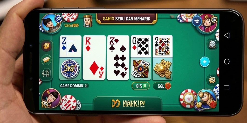 Screenshot menampilkan gameplay seru ZK9 dalam permainan Domino.